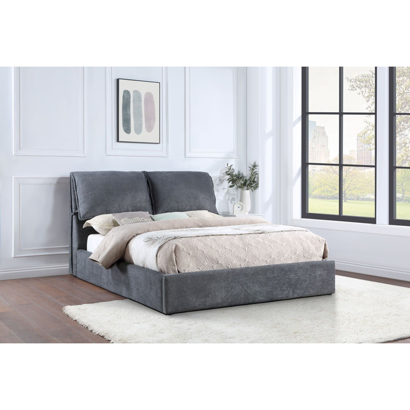 Grey headboard wayfair discount